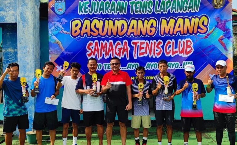 Pasangan Petenis Martapura Kalahkan Amuntai Skor 7-1