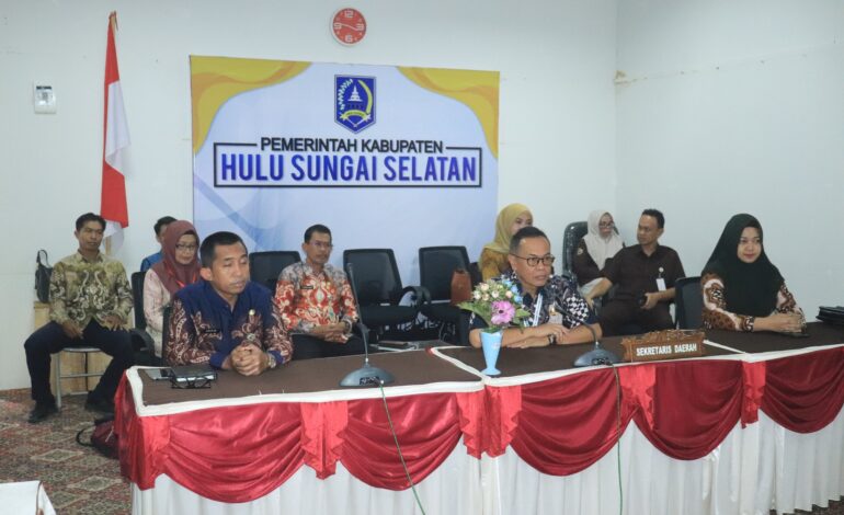 BERSAMA 13 KABUPATEN / KOTA, PEMKAB HSS IKUTI EXIT MEETING PEMERIKSAAN INTERIM LKPD 2024 BERSAMA BPKRI PERWAKILAN KALSEL