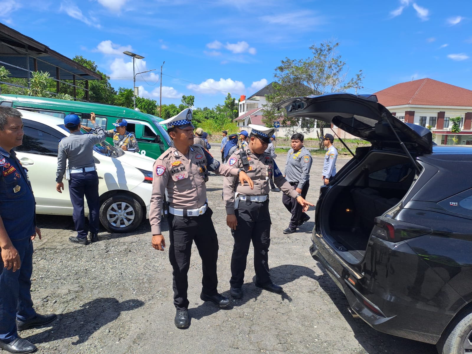 Polantas dan Dishub Kotabaru Gelar Ramp Check Kendaraan Jelang Lebaran