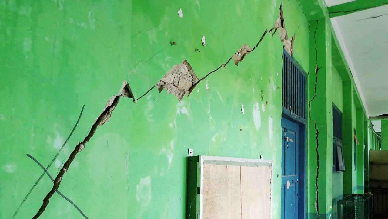 Hampir Ambruk, Bangunan SDN Sungkai 1 Ancam Keselamatan Siswa