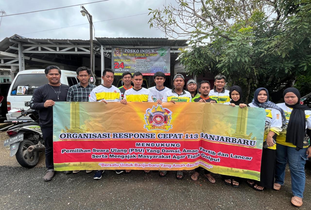 Dukung PSU Banjarbaru, Respons Cepat 113 Ajak Warga ke TPS, Polda Kalsel Perkuat Pengamanan