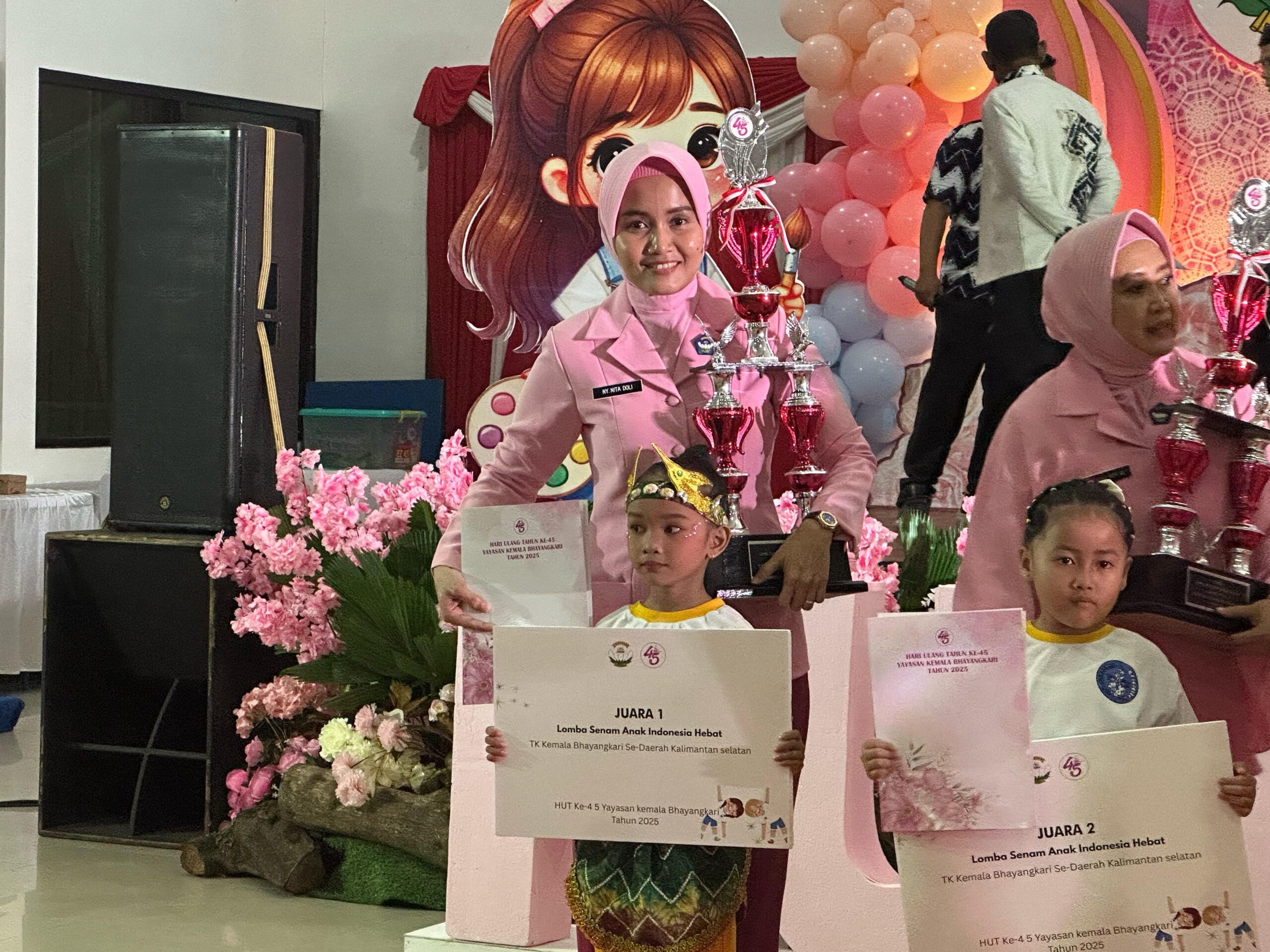 TK Bhayangkari 10 Polres Kotabaru Borong Prestasi Lomba se-Kalsel