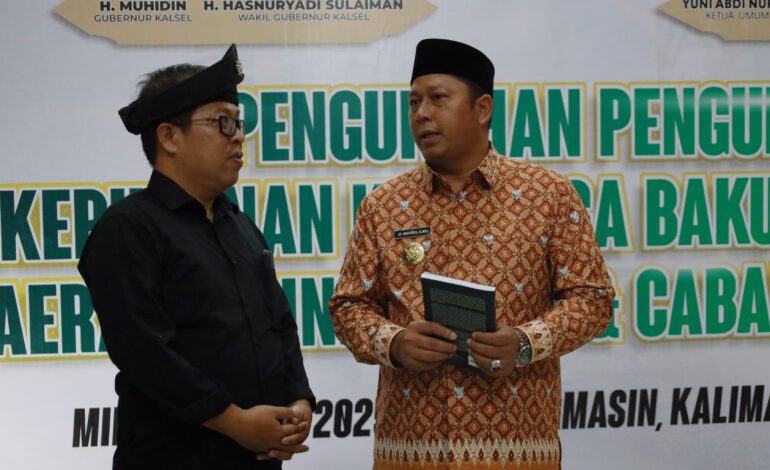 Pengurus KKB Dikukuhkan, Bupati Batola Nyatakan Dukungan Penuh