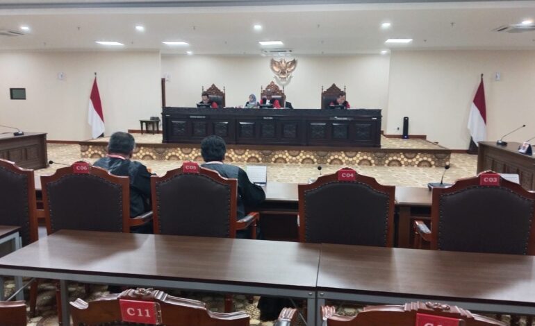 MK Gelar Sidang Panel PHPU PSU Pilkada Banjarbaru