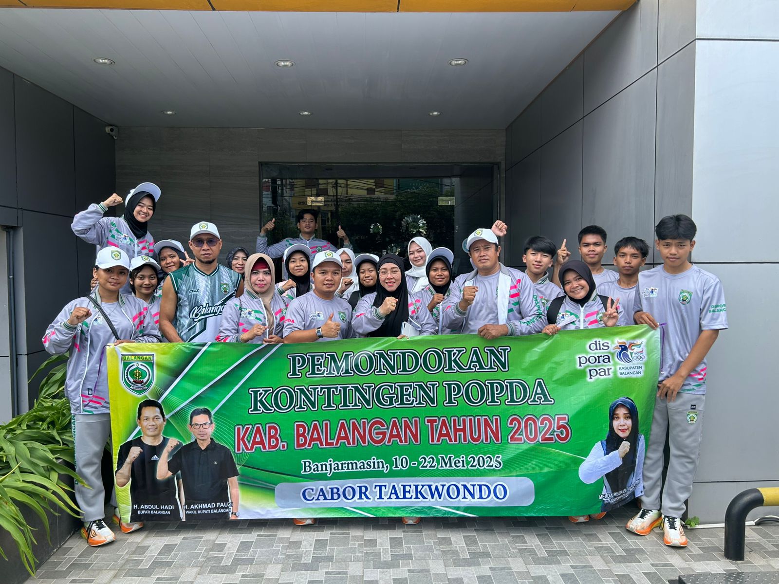 Plt Kadisporapar Balangan Kunjungi Penginapan Cabor Untuk Semangati Atlet