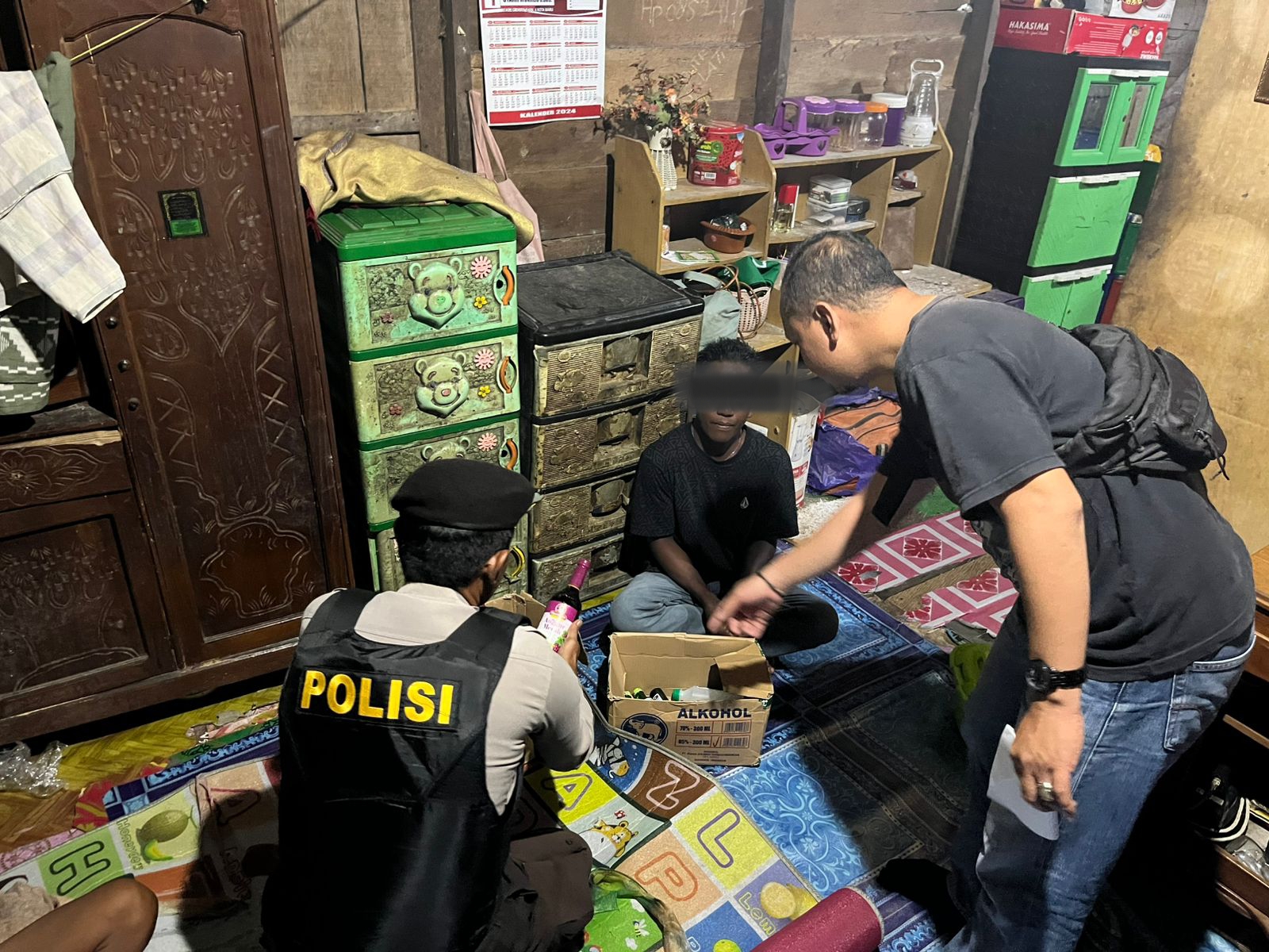 Terduga Penjual Minuman Keras Ditangkap di Geronggang