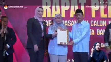 Erna Lisa Halaby-Wartono Ditetapkan Wali Kota dan Wakil Wali Banjarbaru Terpilih