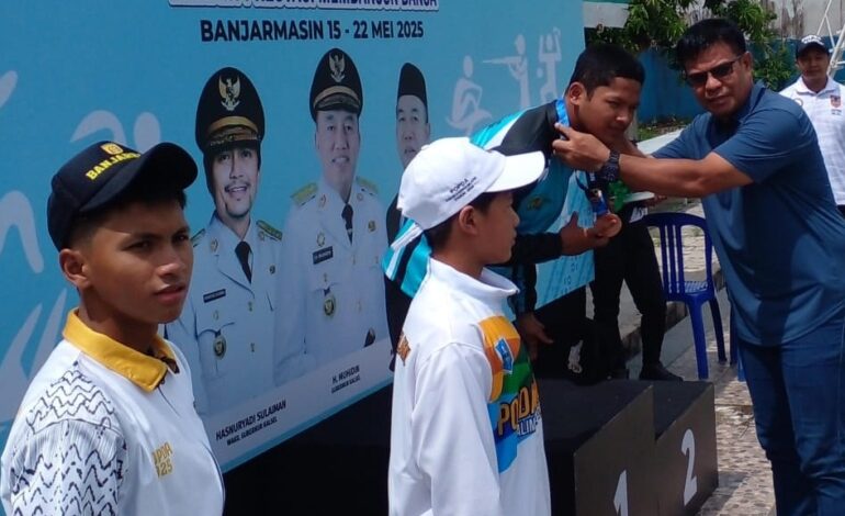 Banjarbaru Raih Medali Terbanyak Cabang Renang, Juara Umum POPDA 2025