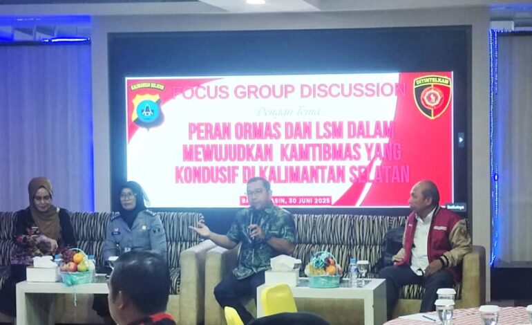 Ditintelkam Polda Kalsel Soroti Peran Ormas dan LSM untuk Mewujudkan Kamtibmas