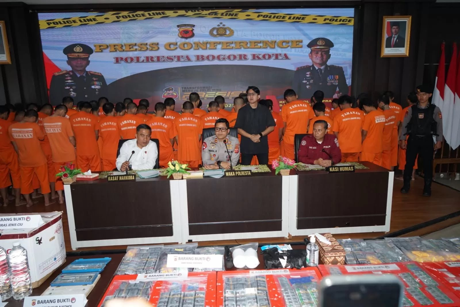 Puluhan Pengedar Narkoba dan Produsen Miras Ditangkap
