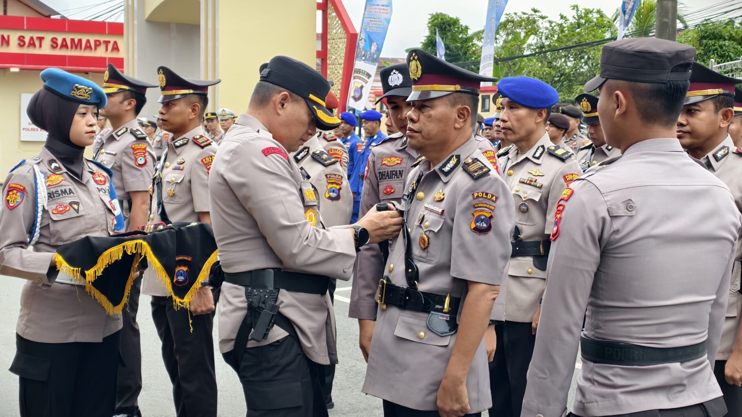 Kapolres Kotabaru Pimpin Sertijab Wakapolres dan Beberapa Pejabat Utama