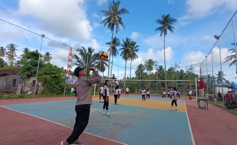 10 Tim Tanding di Turnamen Bola Voli Putri Kapolsek PLS Cup