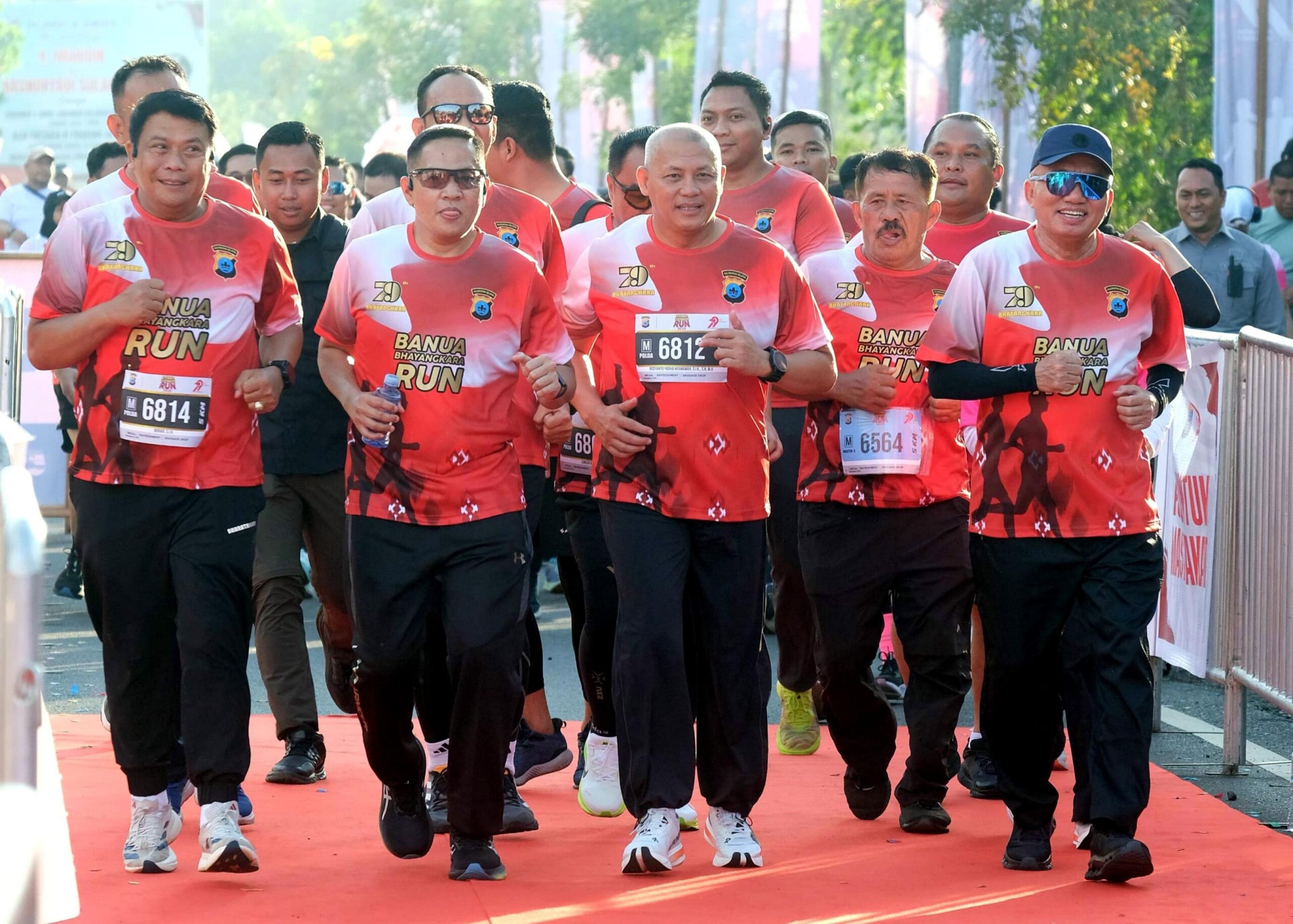 Diapresiasi Pelari Amerika, Banua Bhayangkara Run Pecahkan Rekor MURI