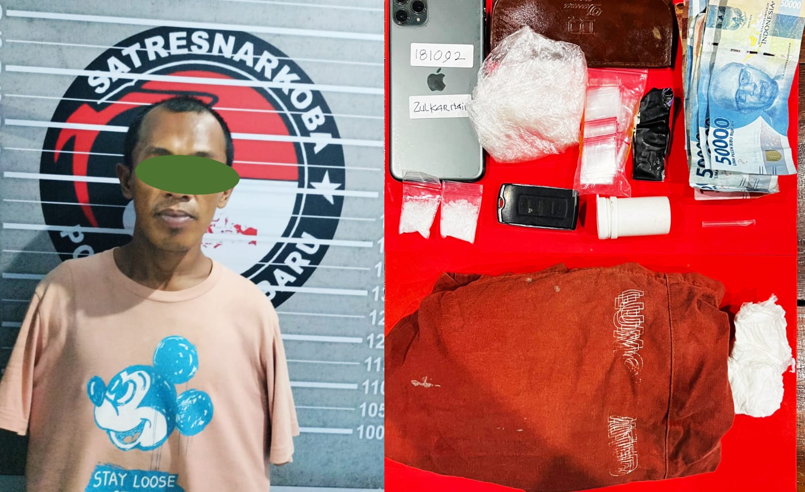 Satresnarkoba Kotabaru Tangkap NA atas Dugaan Kepemilan Sabu