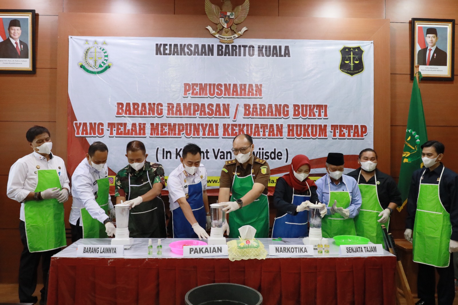 Pemusnahan Barang Rampasan, Kejari Batola Komitmen Penegakan Hukum