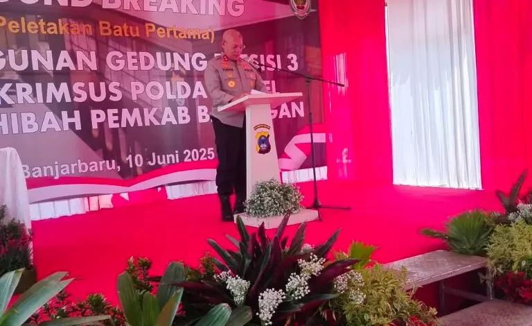 Polda Kalsel Mulai Pembangunan Gedung 3 Ditreskrimsus dari Dana Hibah Pemkab Balangan