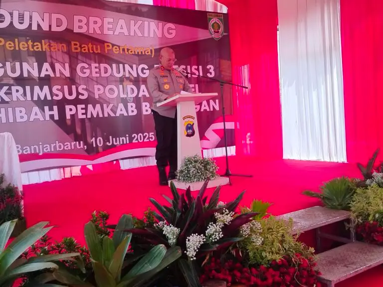 Polda Kalsel Mulai Pembangunan Gedung 3 Ditreskrimsus dari Dana Hibah Pemkab Balangan