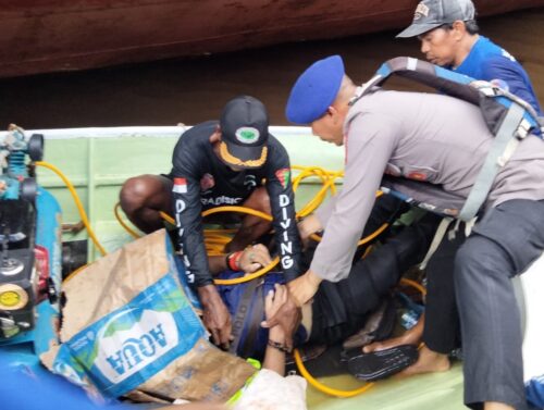 Turun dari Kapal Bermaksud Mengantar Dokumen, Seorang ABK Terpeleset -Tercebur