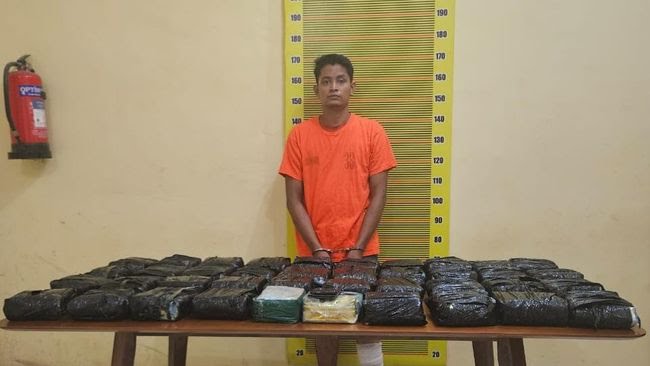 Dijanjikan Upah Rp100 Juta, ASW Nekad Bawa 40 Kg Sabu