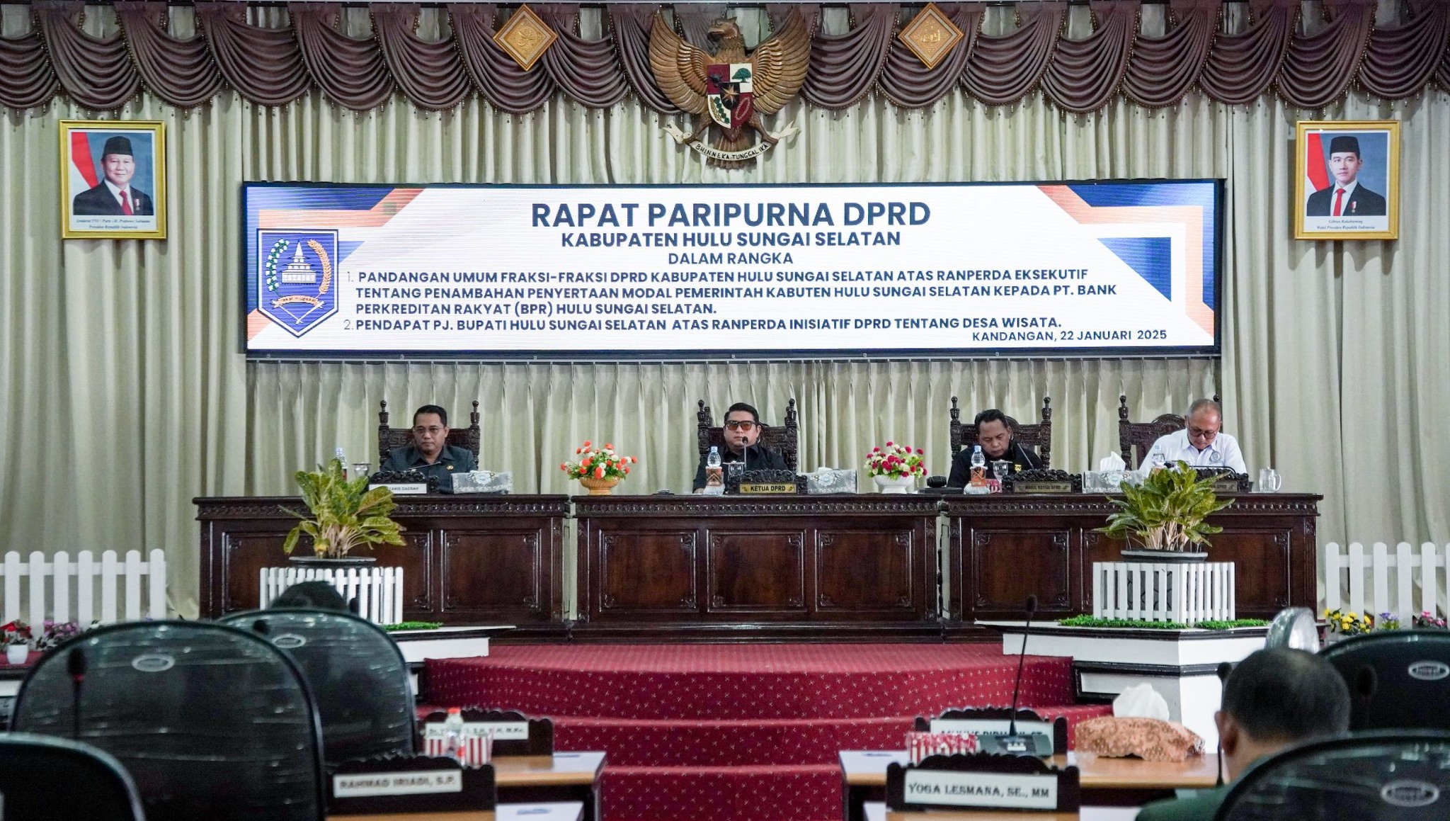 PJ BUPATI HSS BAHAS DESA WISATA DAN PENGUATAN MODAL BPR BERSAMA DPRD HSS