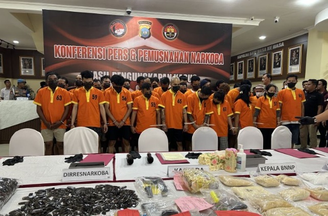 Polisi Tangkap 39 Tersangka Narkoba Selama Satu Bulan