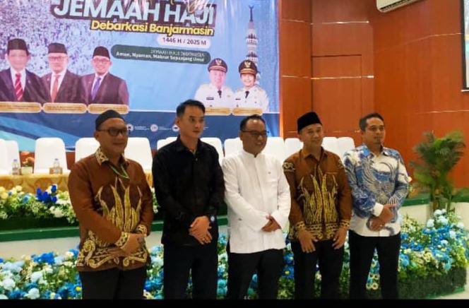 176 Jamaah Haji Kloter 11 BDJ Asal Kotabaru Tiba di Kalsel, Satu Orang Meninggal Dunia