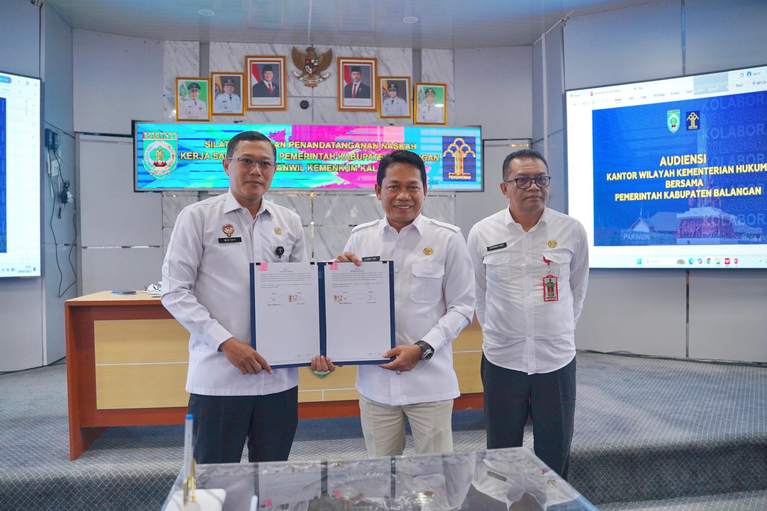 Pemkab Balangan dan Kemenkum Kalsel Resmikan Kolaborasi Perkuat Regulasi dan Inovasi
