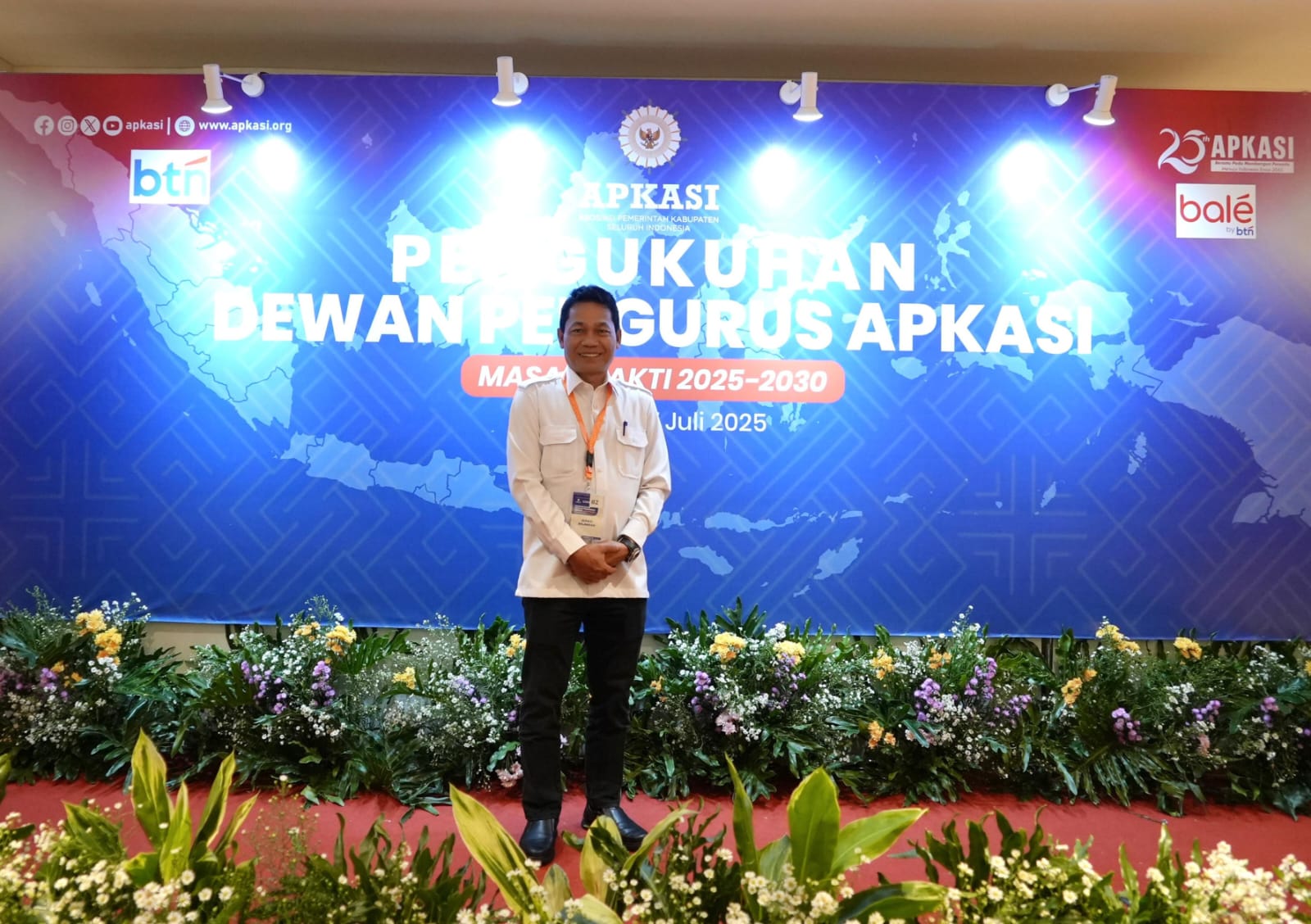 Bupati Balangan Dikukuhkan sebagai Dewan Pengurus APKASI Tahun 2025-2030