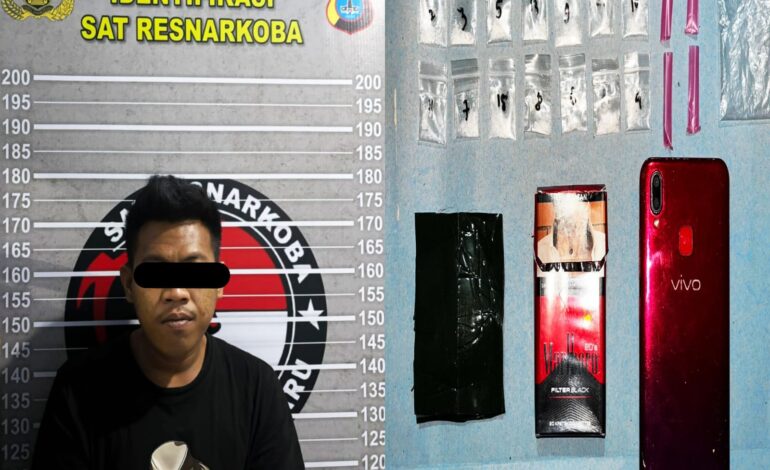 MS Mahasiswa Asal Kotabaru Kepergok Simpan 14 Paket Sabu