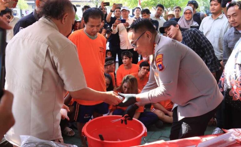 Narkoba Sabu Rp1,6 Miliar Dimusnahkan, 19 Ribu Jiwa Terhindar dari Narkoba