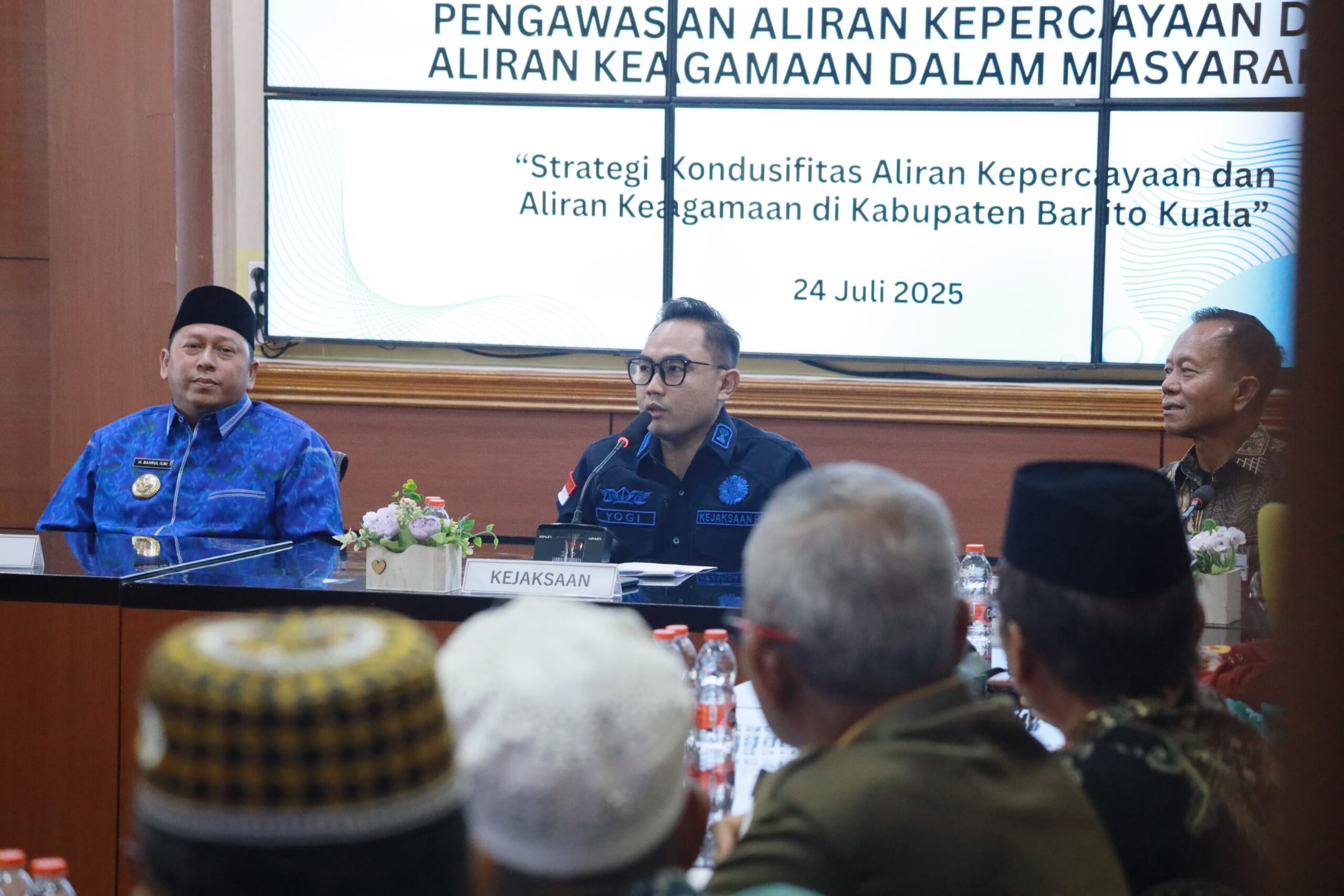 Bupati Bahrul Ilmi Hadiri Rakor PAKEM di Kejari Barito Kuala