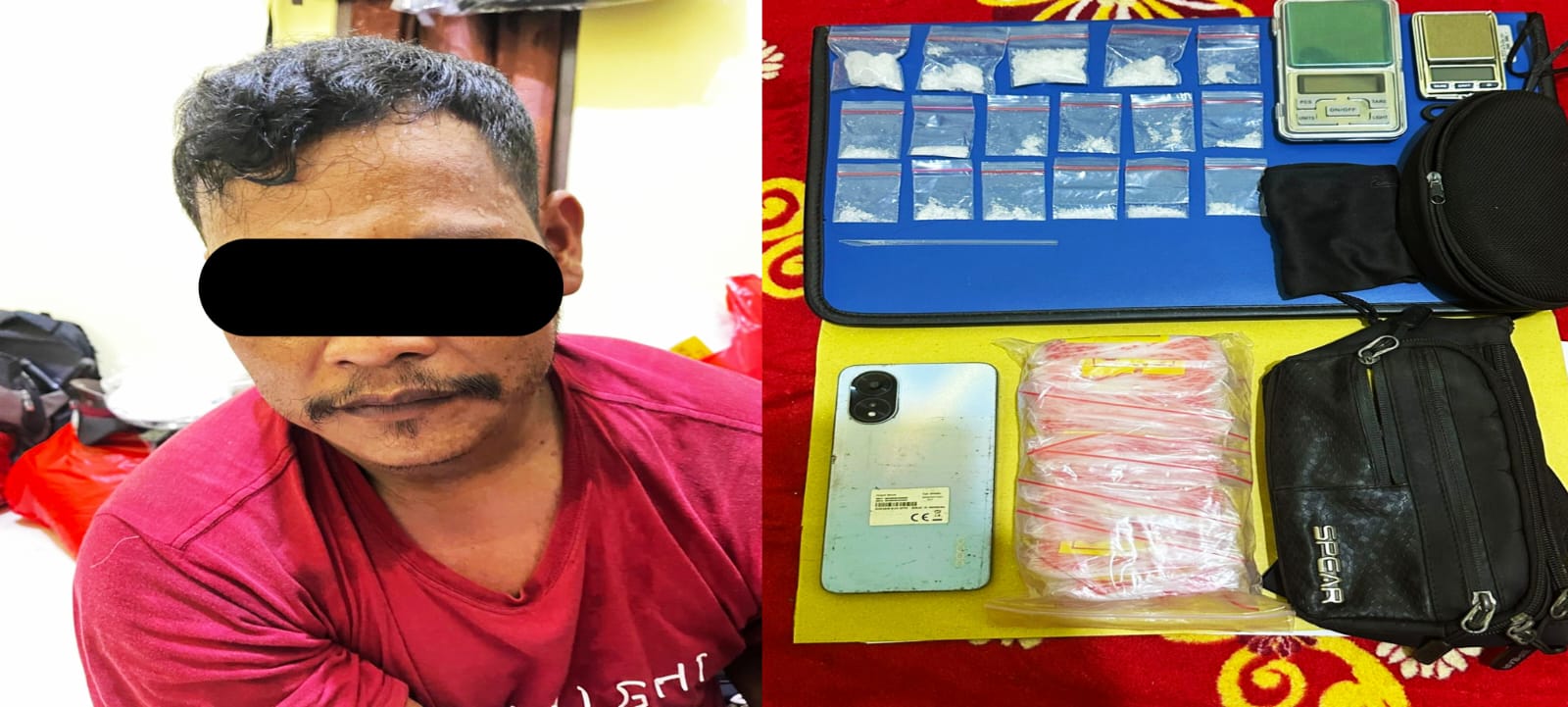 Nyambi Jual Sabu, Petani YH Ditangkap Satresnarkoba Kotabaru
