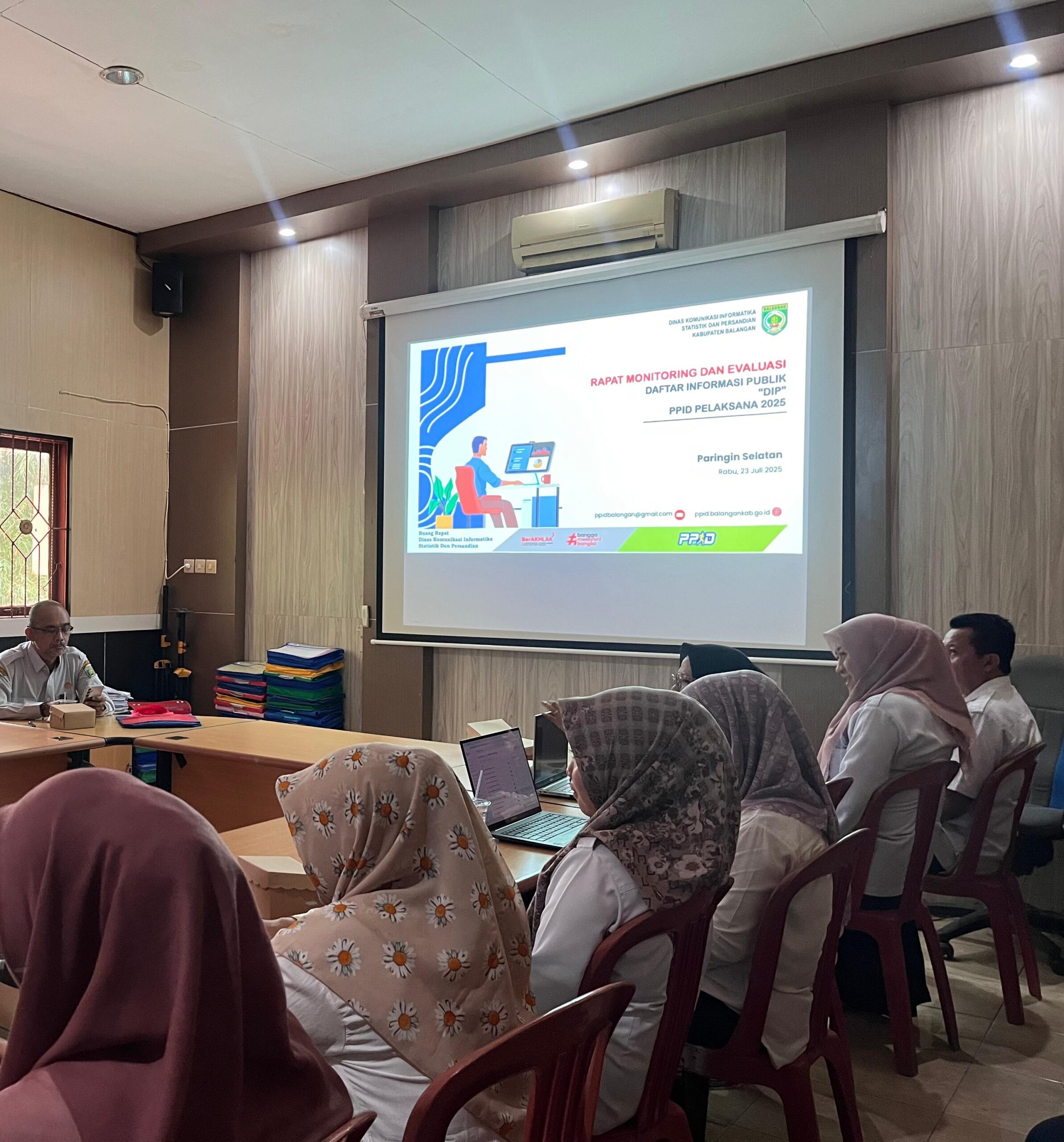 Diskominfosan Balangan Gelar Monev Daftar Informasi Publik, Perkuat Keterbukaan Informasi Antar SKPD