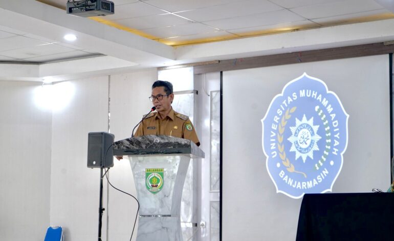 Wabup Balangan Ajak Mahasiswa KKN UM Banjarmasin Jadi Inspirasi Pendidikan Anak Desa