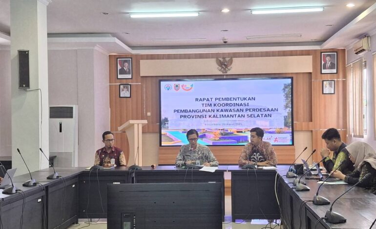 Pemprov Kalsel Dorong Percepatan Kawasan Perdesaan, Tiga Kabupaten Jadi Prioritas Pendampingan