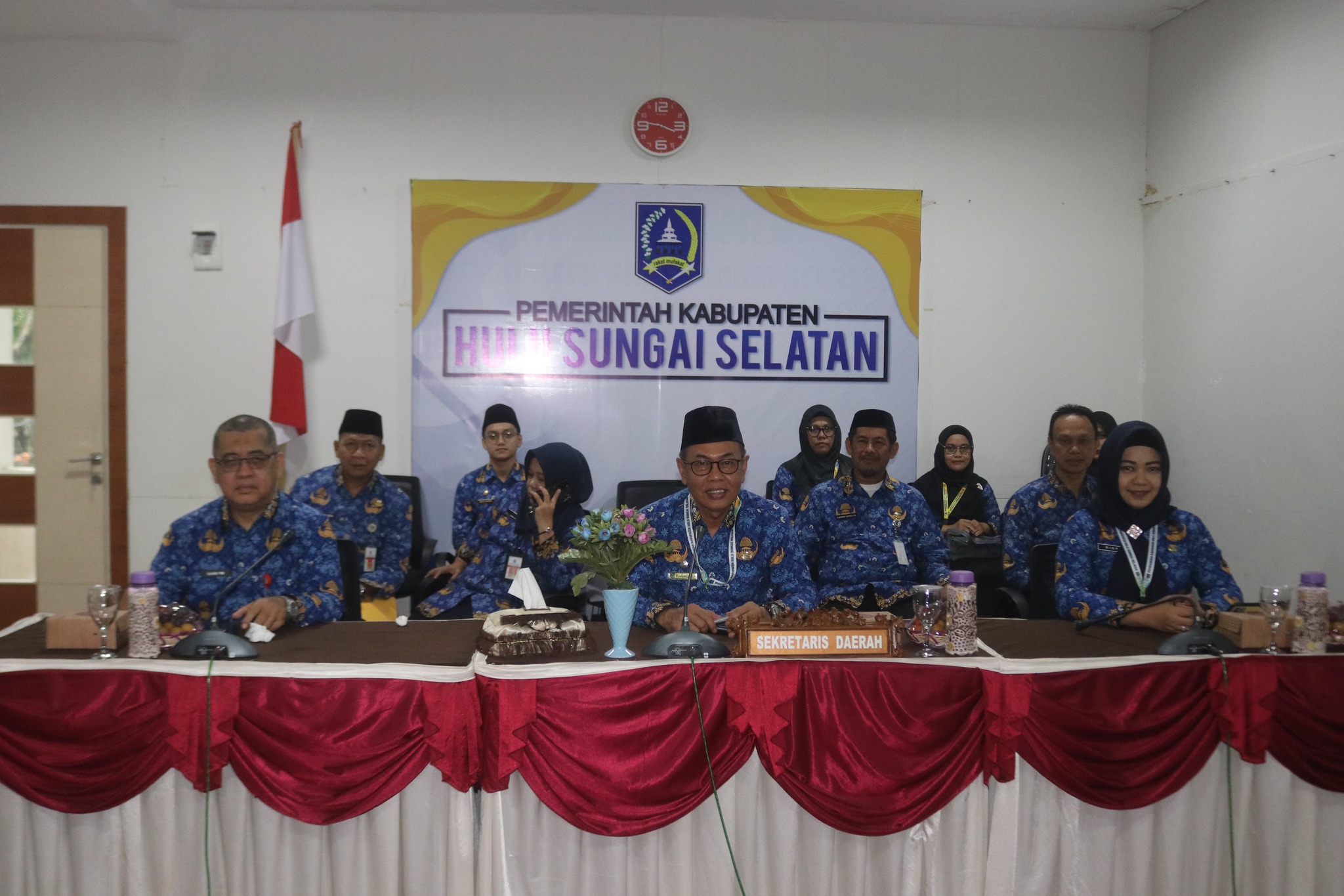 PEMKAB HULU SUNGAI SELATAN HADIRI PEMERIKSAAN INTERIM LKPD 2024 SECARA VIRTUAL