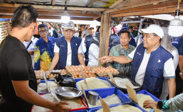 JELANG IDUL ADHA, BUPATI HSS PIMPIN PEMANTAUAN PASAR UNTUK KENDALIKAN INFLASI DAN PASTIKAN KETERSEDIAAN BAHAN POKOK