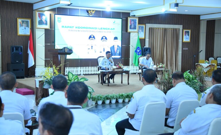 WABUP H. SURIANI PIMPIN RAPAT KOORDINASI, DORONG PERCEPATAN REALISASI ANGGARAN