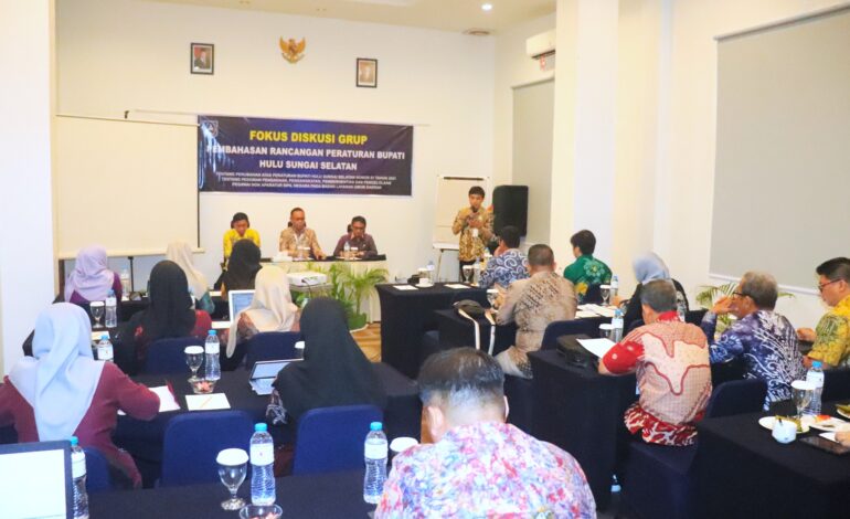 PERCEPAT REGULASI : PEMKAB HSS GELAR FORUM DISKUSI PERUBAHAN PERBUP TENTANG PEGAWAI NON-ASN BLUD