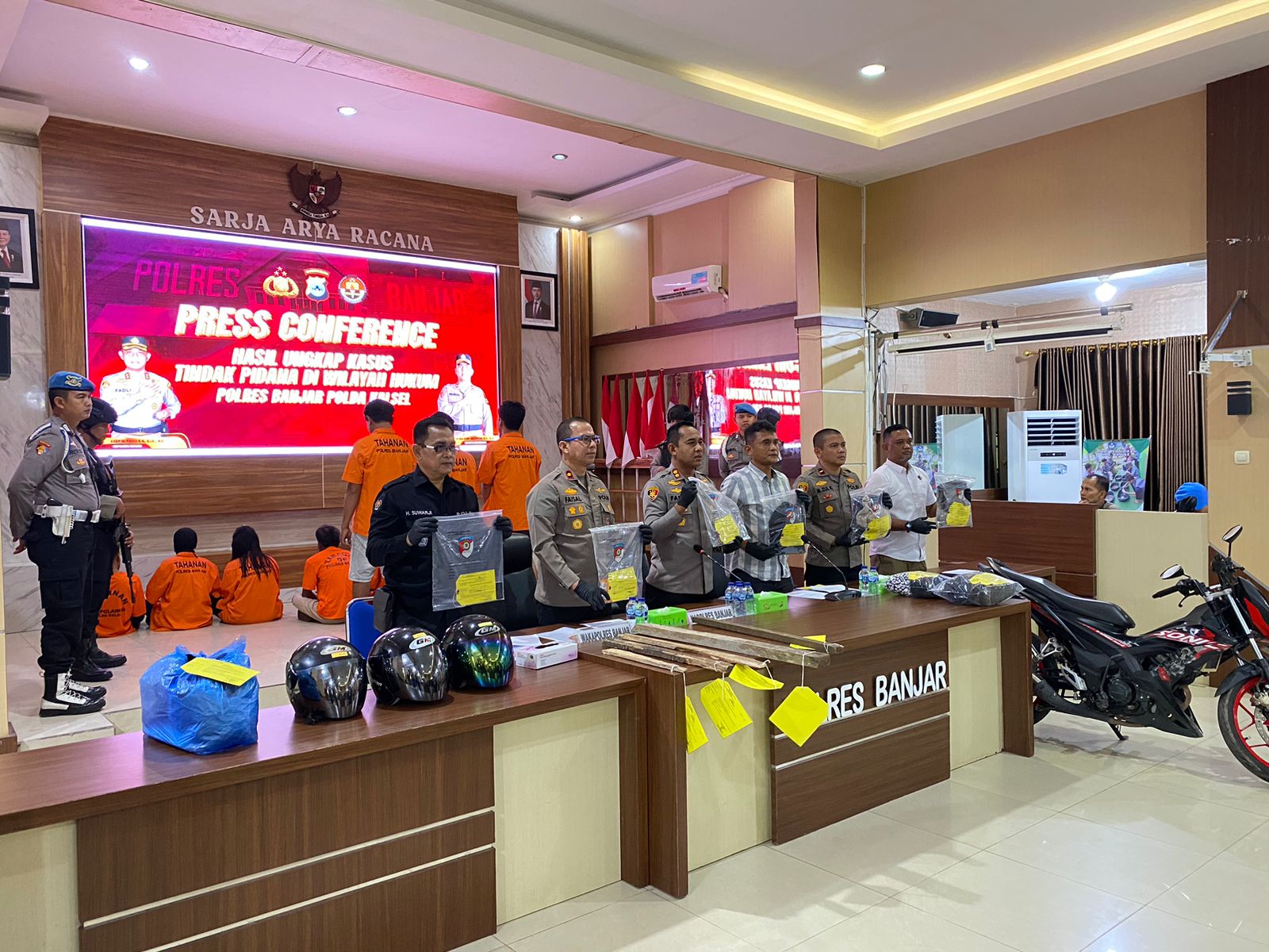 Tiga Orang Residivis Jambret Sadis Ditangkap di Gambut