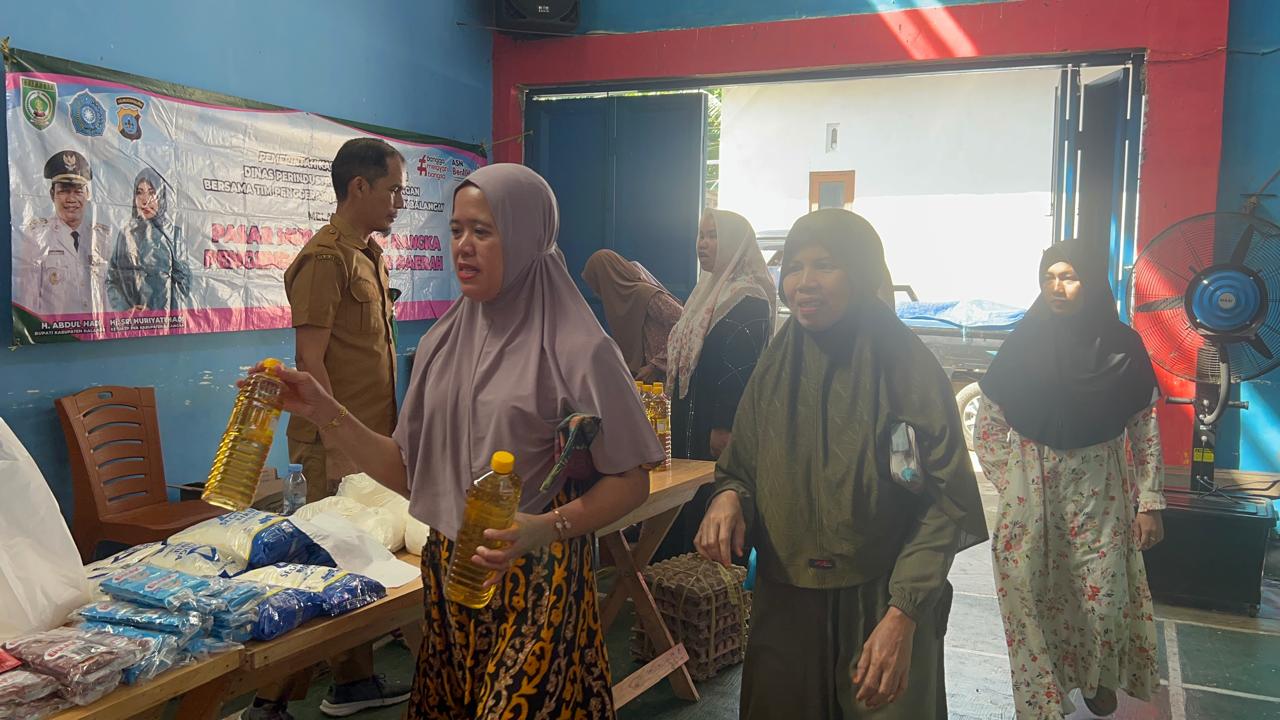 Disperindag Balangan Buka Pasar Murah di Desa Kupang