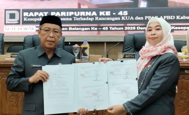 Pemkab Balangan dan DPRD Sepakati KUA PPAS APBD Tahun 2026