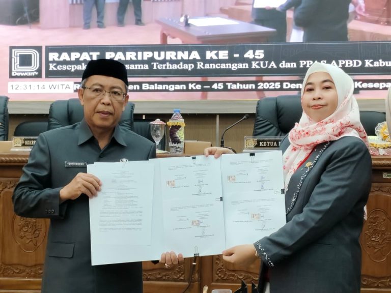 Pemkab Balangan dan DPRD Sepakati KUA PPAS APBD Tahun 2026