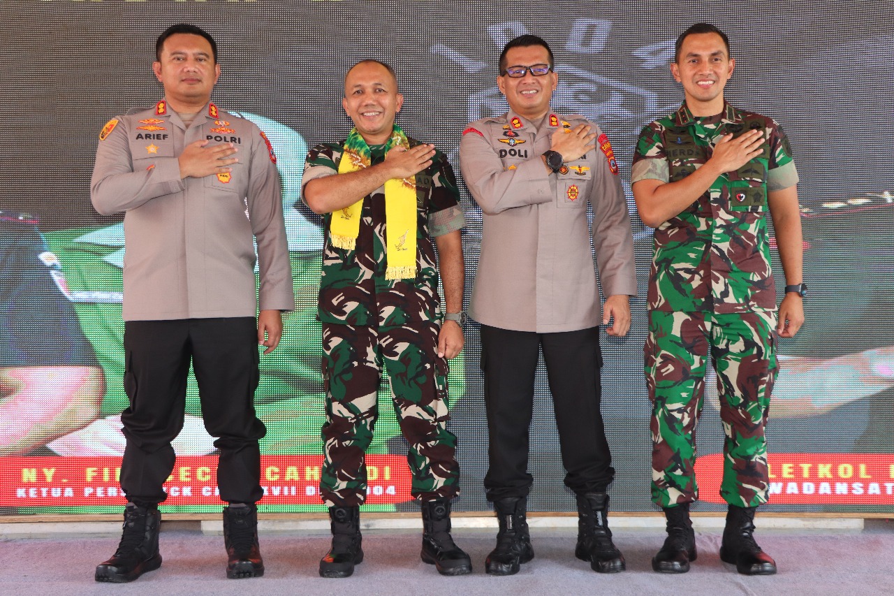 Kapolres Kotabaru Hadiri Pisah Sambut Dandim 1004/Kotabaru