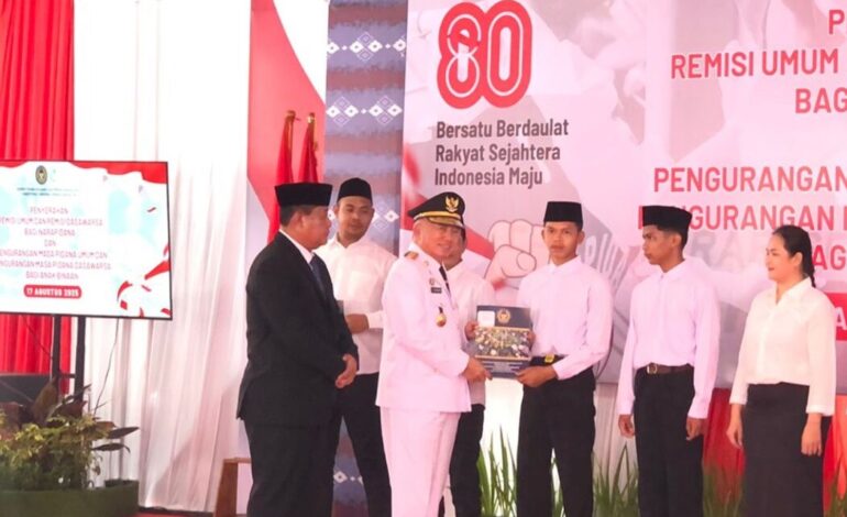 Remisi HUT ke-80 RI, 25 Warga Binaan Lapas Banjarbaru Pulang ke Keluarga
