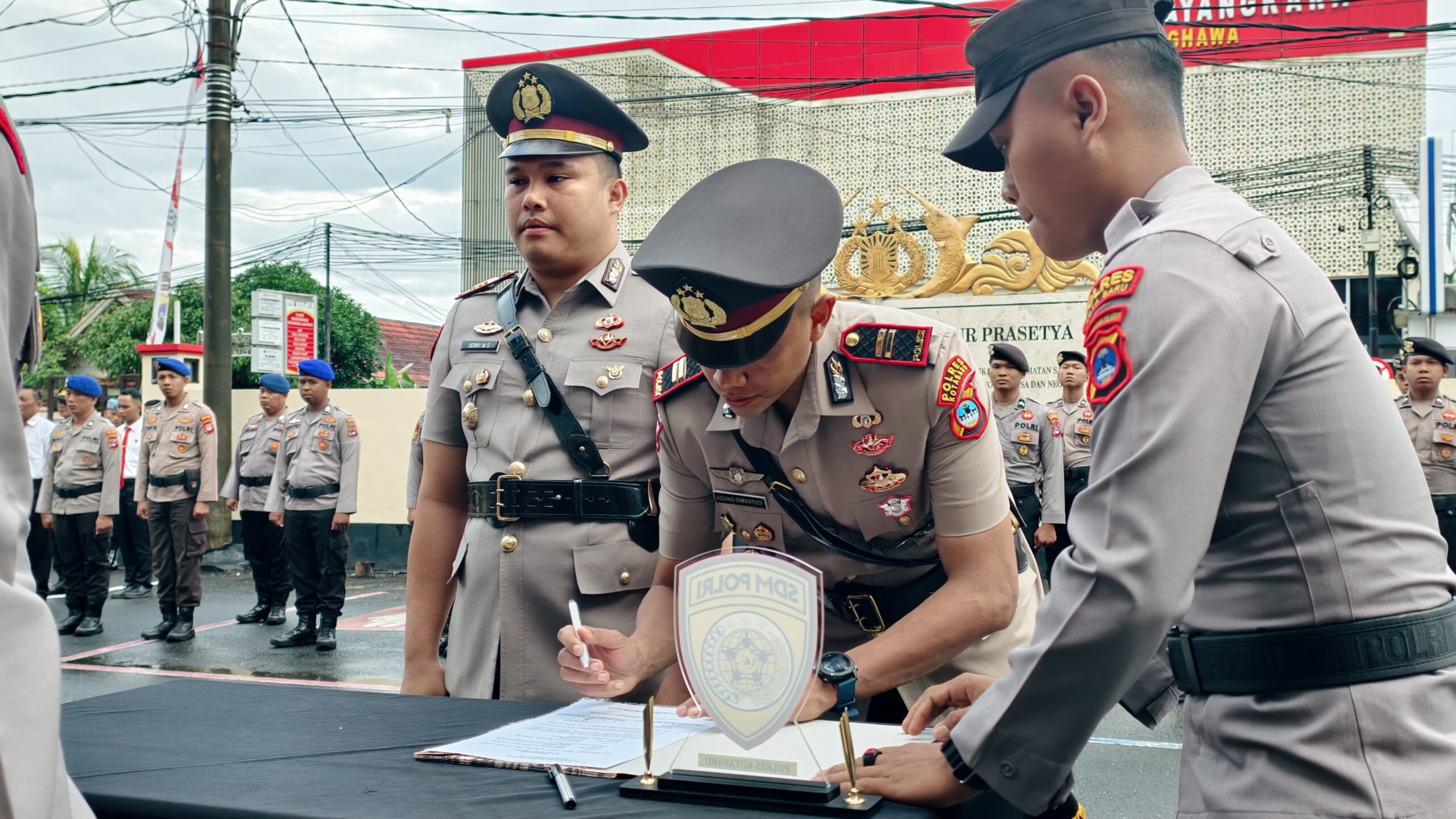 Sertijab Kasat Lantas dan Purna Tugas di Polres Kotabaru