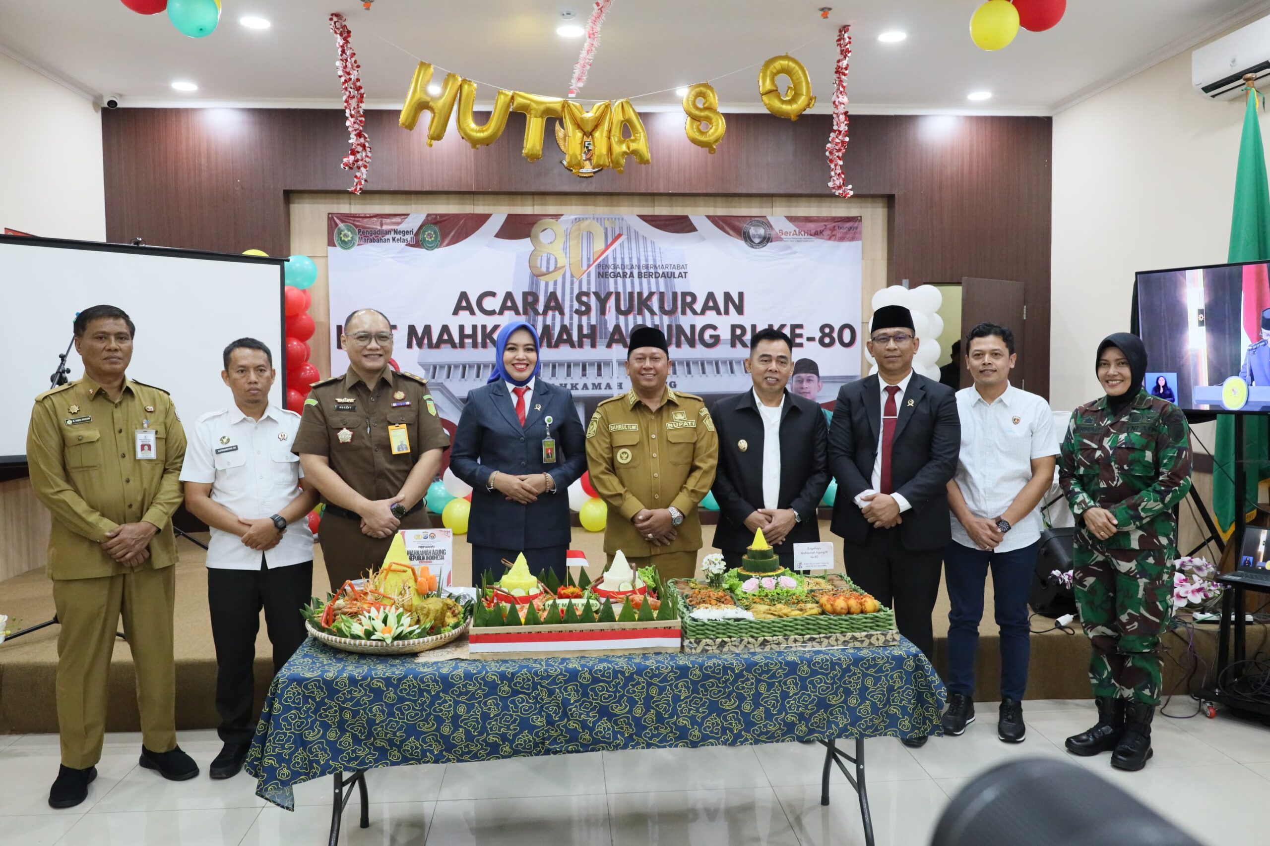 Bupati Batola Hadiri Peringatan HUT ke-80 Mahkamah Agung di PN Marabahan