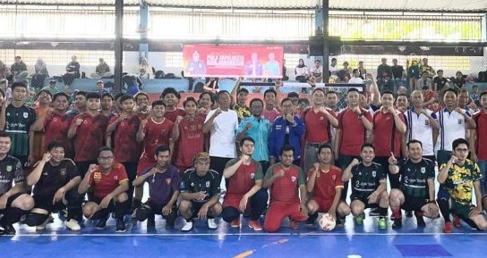 18 Tim Berlaga di Turnamen Futsal Piala Kapolresta Banjarmasin
