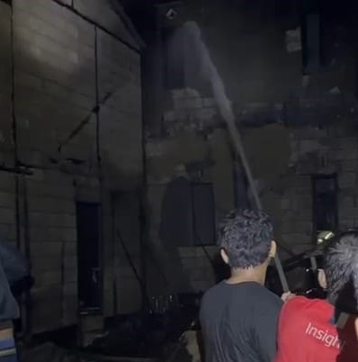 Kebakaran di Gang  Aliyah Ujung Banjarmasin Selatan, Banyak Hanguskan Rumah Sewaan