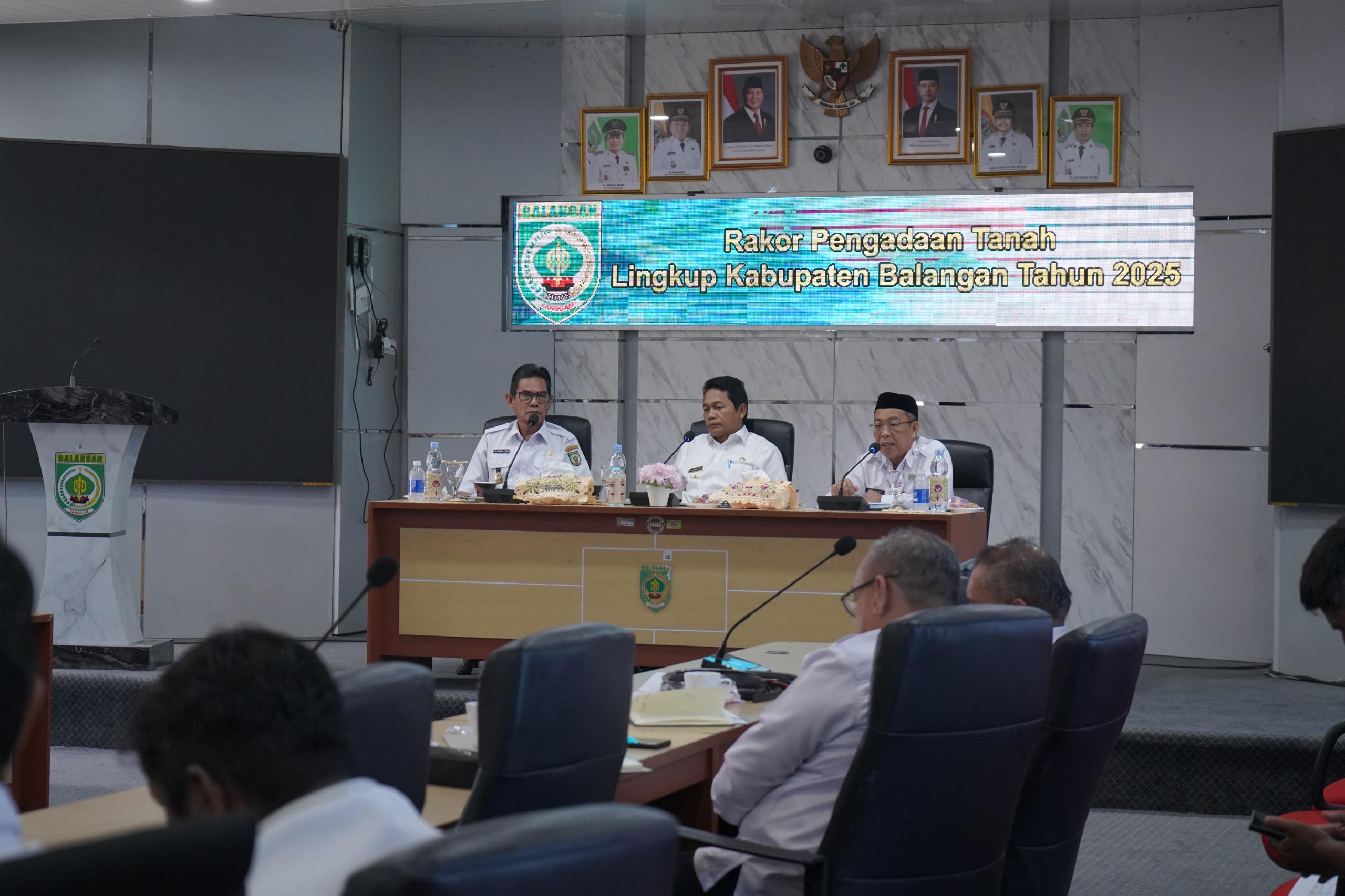 Rakor Pengadaan Tanah, Bupati Balangan Tegaskan Proses Harus Sesuai Aturan dan Berkeadilan